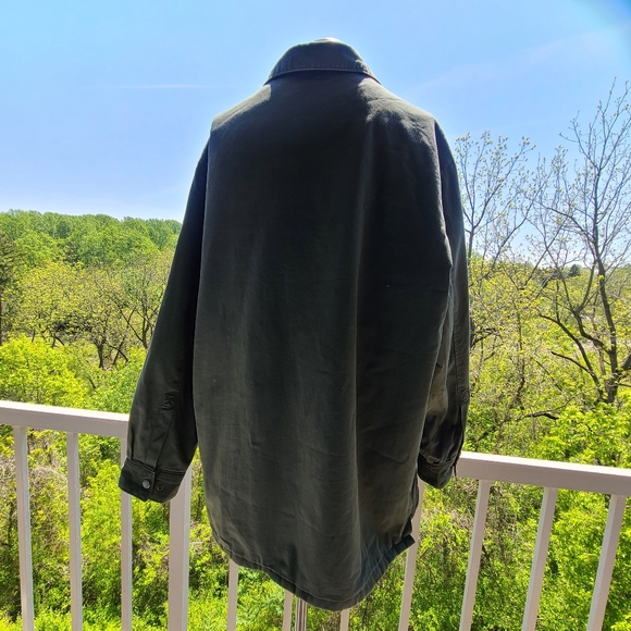 Woolrich Khaki Long Snap Button Jacket - Picture 2 of 8